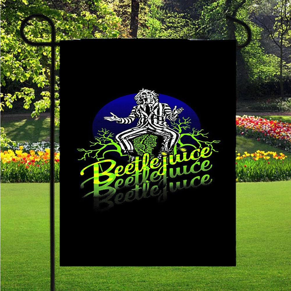 Beetlejuice Comedy Horror Movie Garden Flags Lawn 12 X 18 Inch
