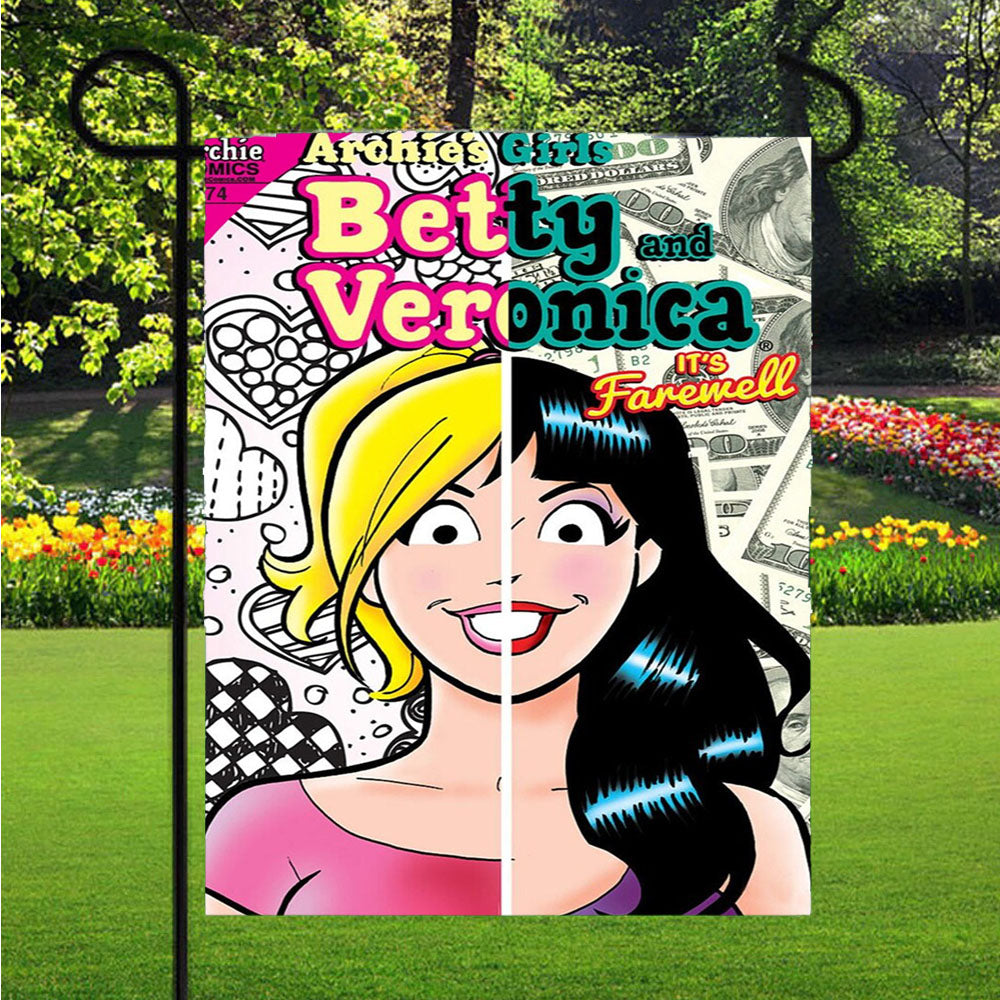 Betty And Veronica Riverdale Garden Flags Lawn 12 X 18 Inch