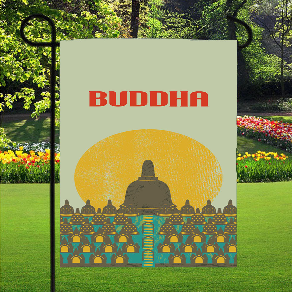 Borobudur Garden Flags Lawn 12 X 18 Inch