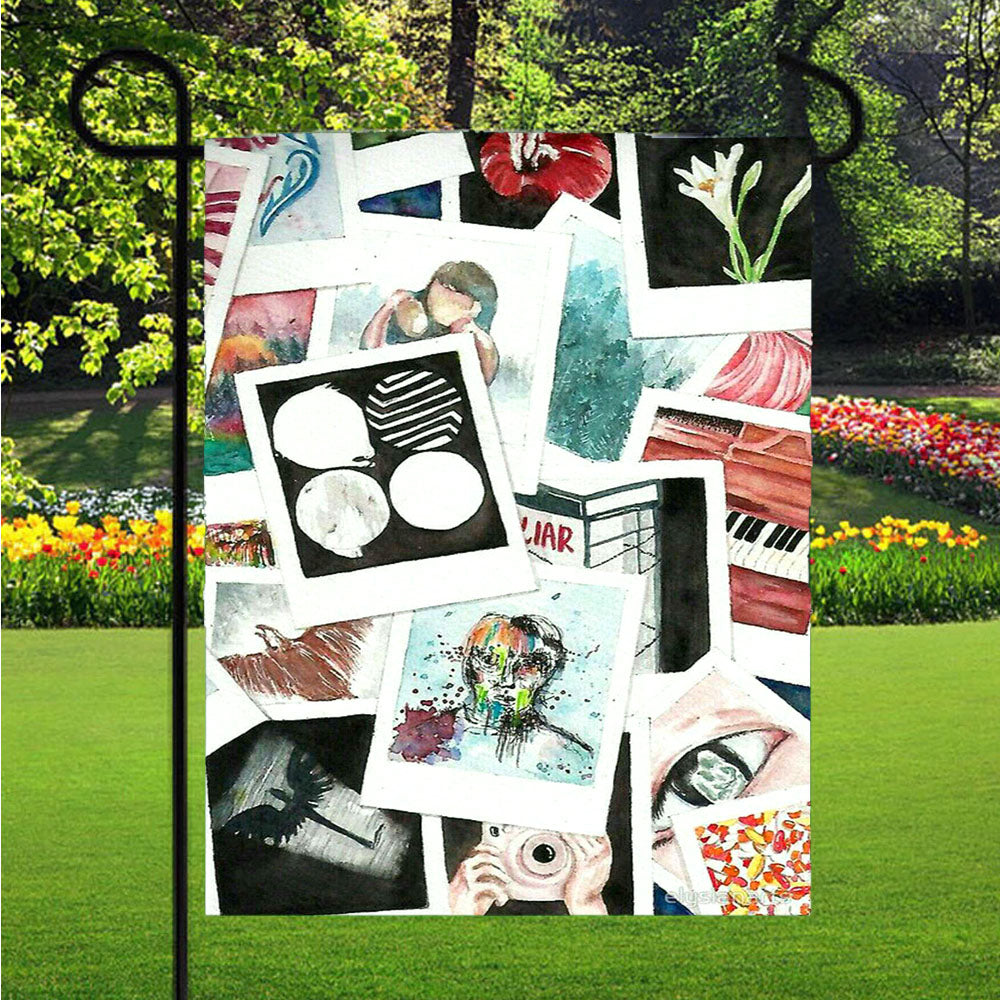 Bts Watercolor Wallpaper Garden Flags Lawn 12 X 18 Inch