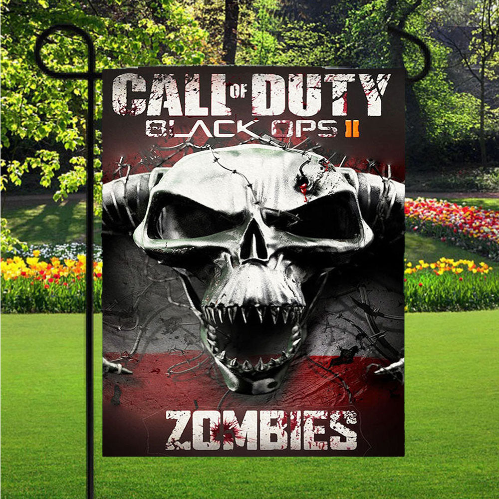 Call Of Duty Black Ops Zombie Garden Flags Lawn 12 X 18 Inch