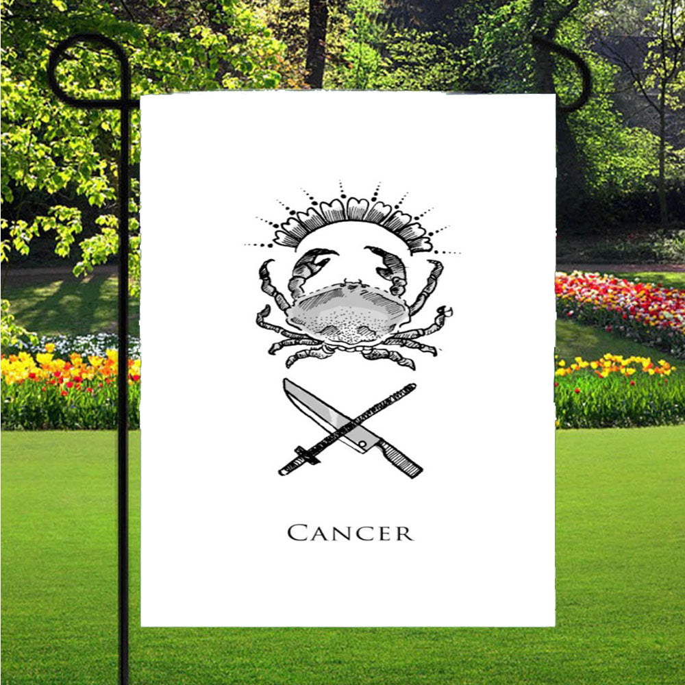 Cancer Zodiac August Garden Flags Lawn 12 X 18 Inch