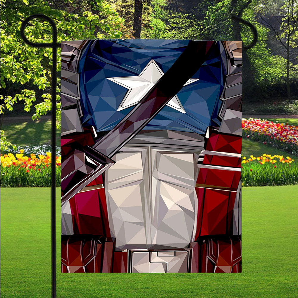 Captain America The First Avenger Art Colour Garden Flags Lawn 12 X 18 Inch