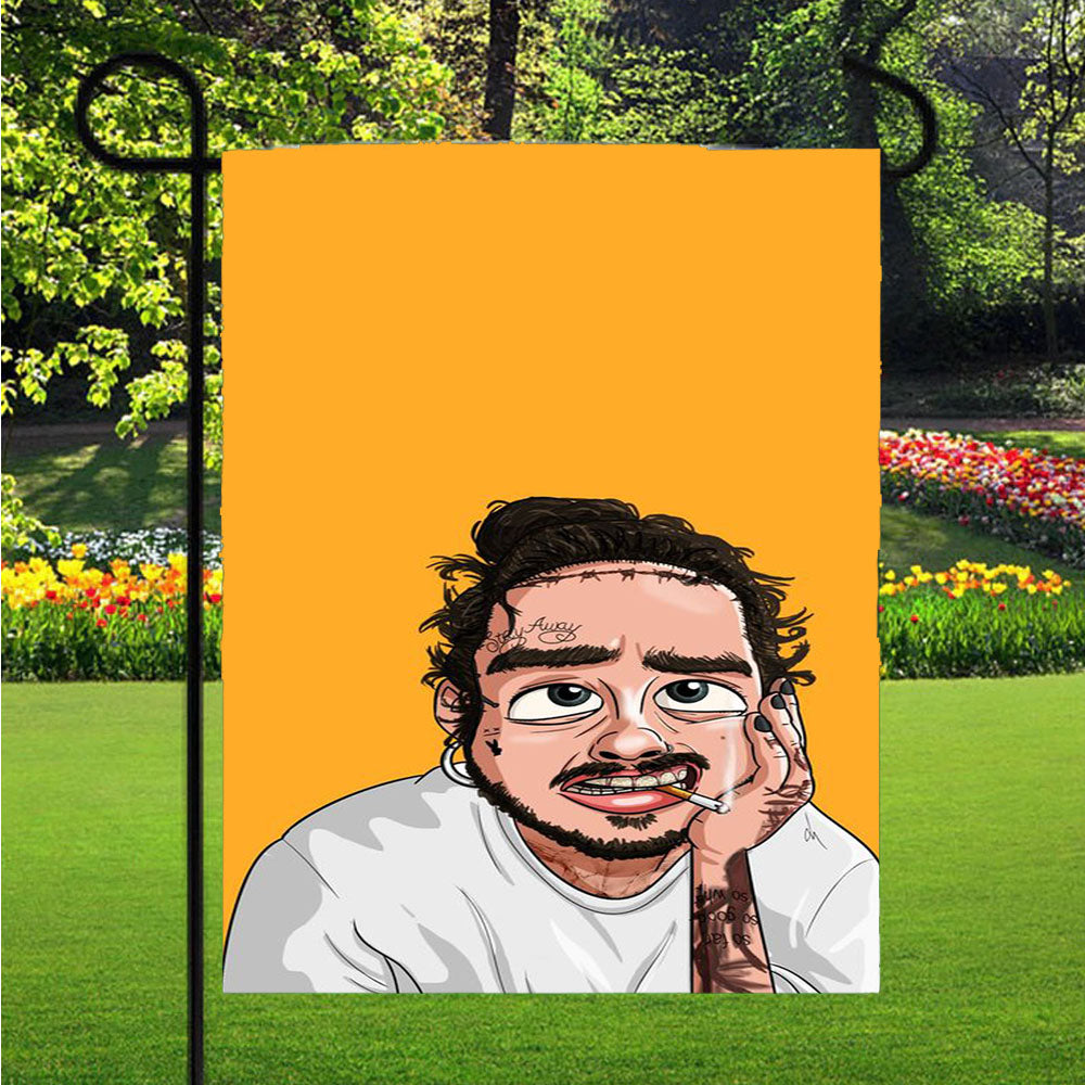 Cartoon Postm Garden Flags Lawn 12 X 18 Inch