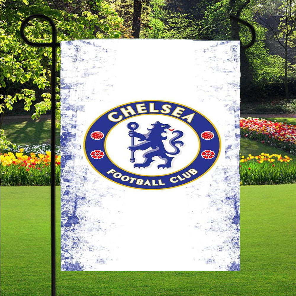 Chelsea Fc White And Blue Wallpaper Garden Flags Lawn 12 X 18 Inch