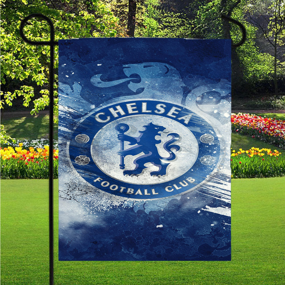 Chelsea Football Club Brush Art Wallpaper Garden Flags Lawn 12 X 18 Inch