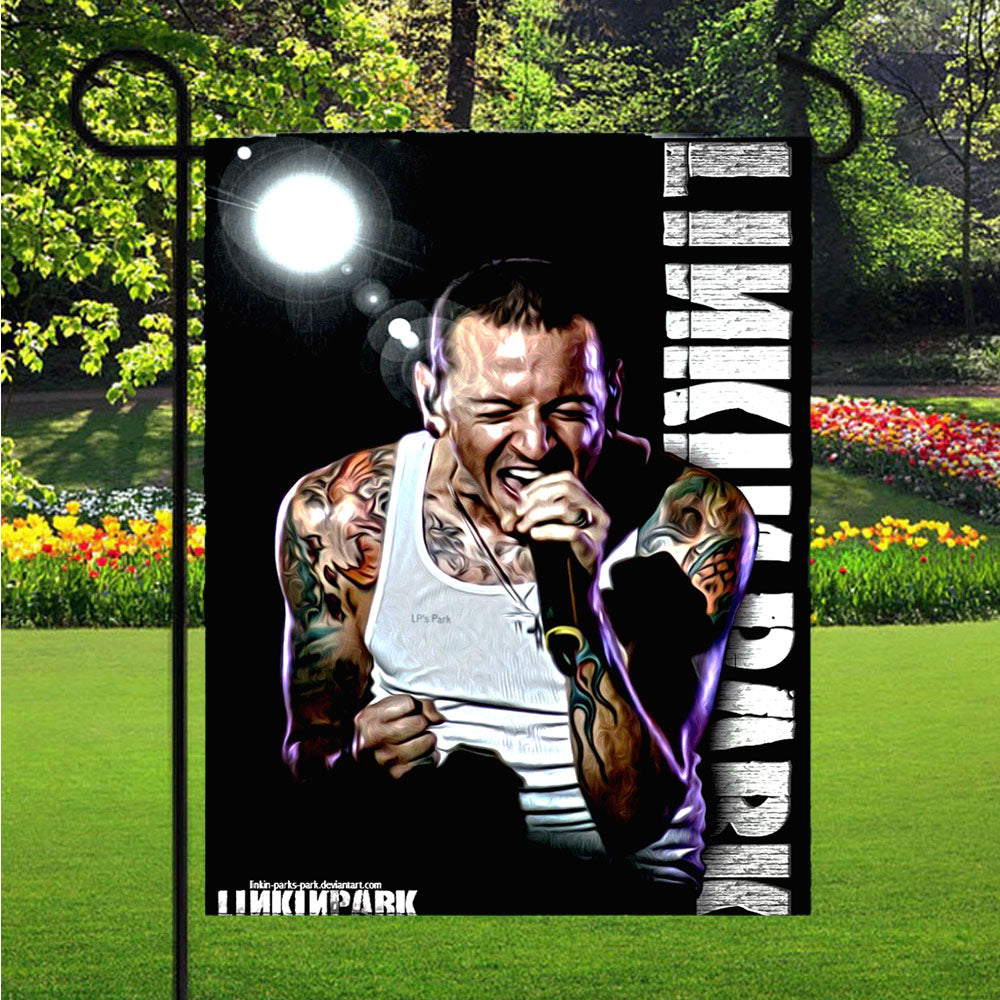 Chester Benington Linkin Park Garden Flags Lawn 12 X 18 Inch