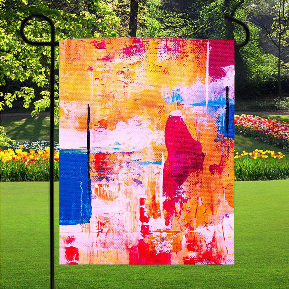 Contemporary Painting Pa Garden Flags Lawn 12 X 18 Inch