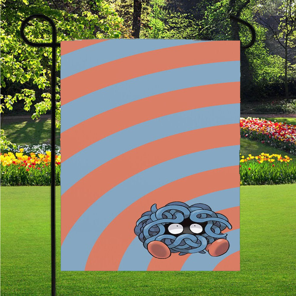 Cute Art Pokemon Tangela Garden Flags Lawn 12 X 18 Inch