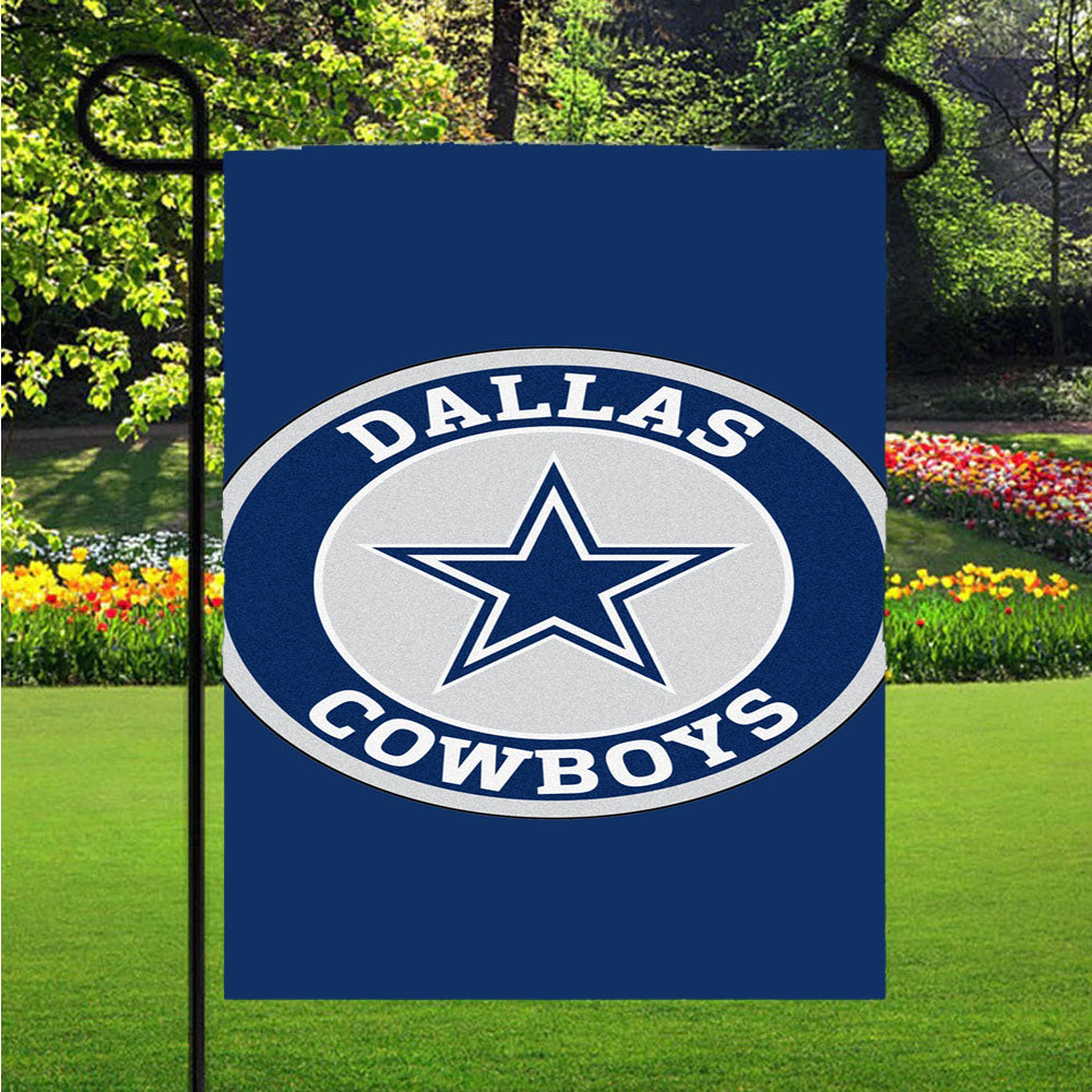 Dallas Cowboys Logo Garden Flags Lawn 12 X 18 Inch
