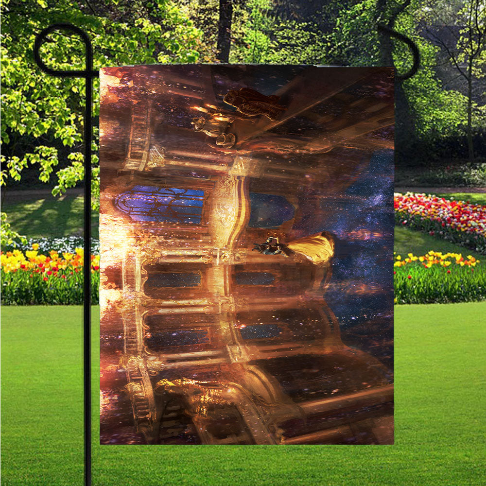 Dancing Beauty And The Beast Garden Flags Lawn 12 X 18 Inch