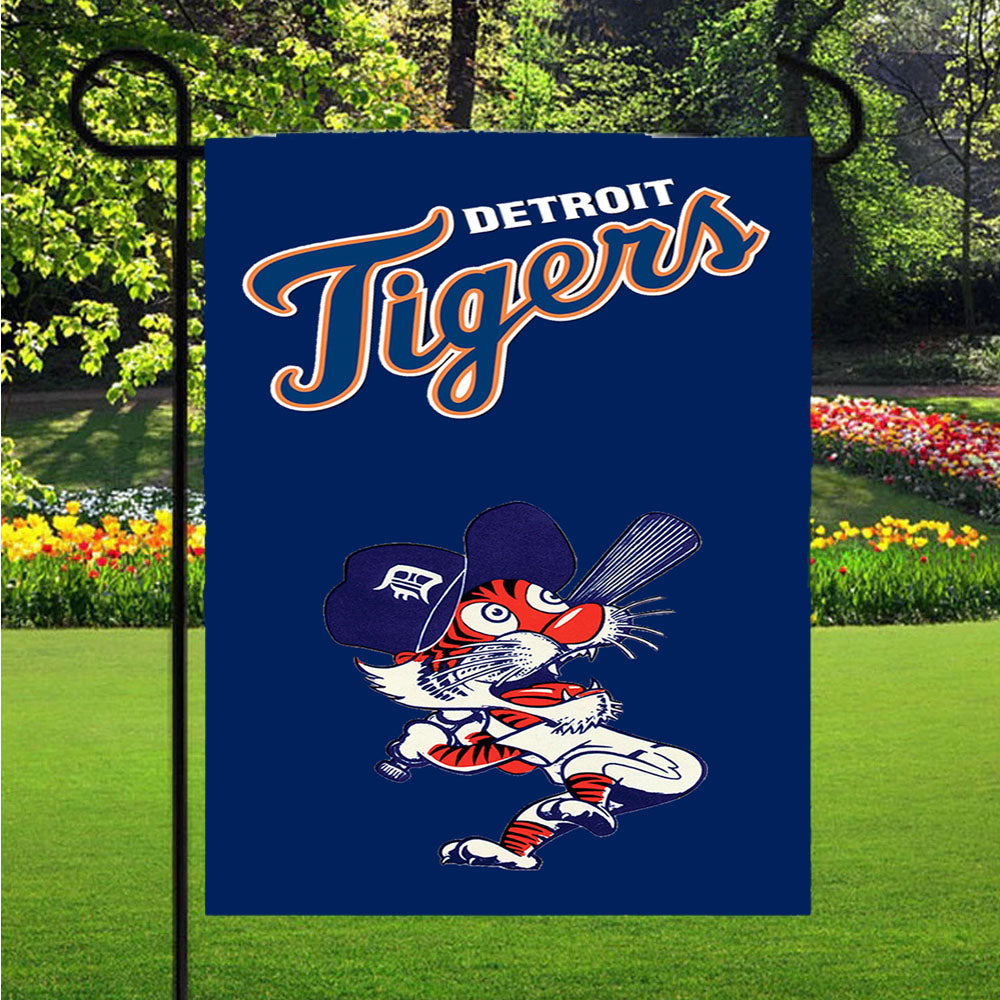 Detroit Tigers Font Tm Garden Flags Lawn 12 X 18 Inch