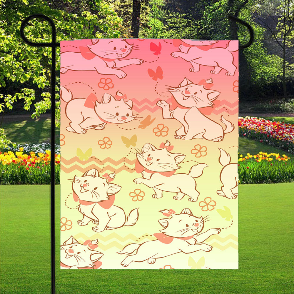 Disney Aristo Cats Marie Garden Flags Lawn 12 X 18 Inch