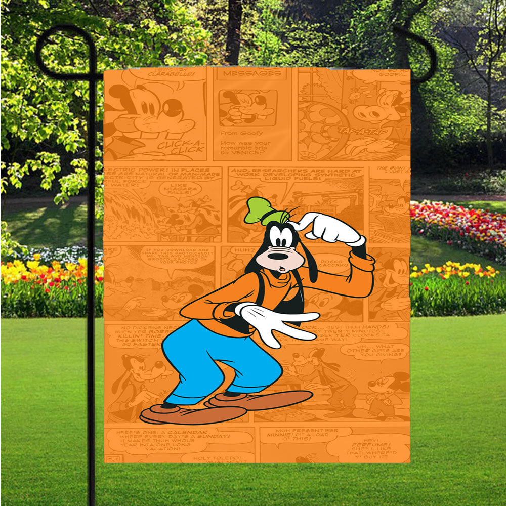 Disney Goofy Comic Garden Flags Lawn 12 X 18 Inch