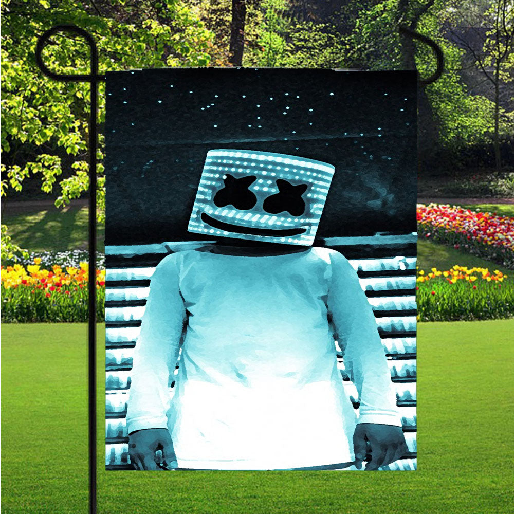 Dj Marshmello Stand Garden Flags Lawn 12 X 18 Inch