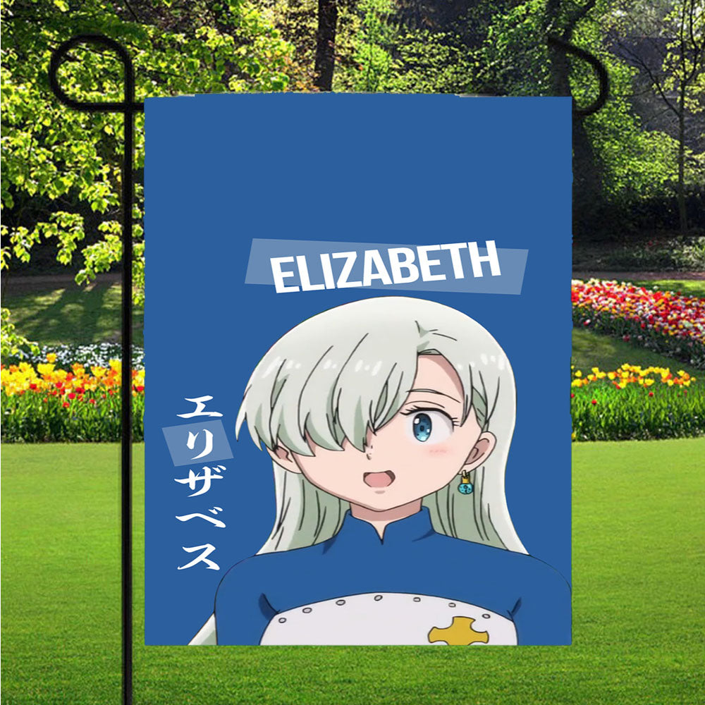 Elizabeth Liones Nanatsu No Taizai Garden Flags Lawn 12 X 18 Inch