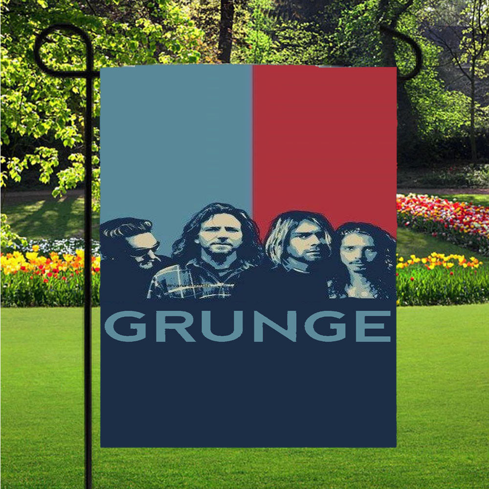 Grunge Garden Flags Lawn 12 X 18 Inch