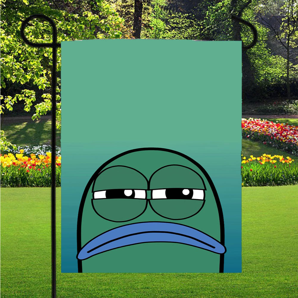 Handsome Squidward Garden Flags Lawn 12 X 18 Inch