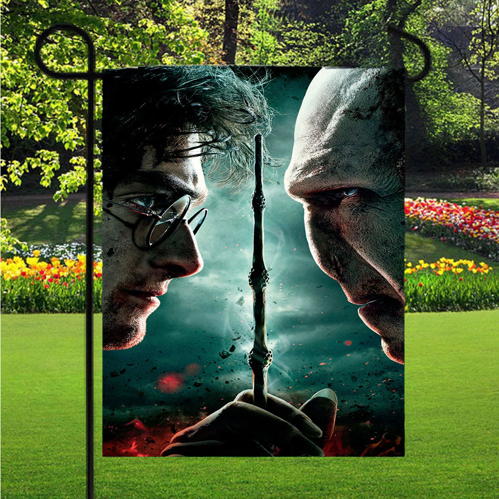 Harry Potter And The Deathly Hallows Garden Flags Lawn 12 X 18 Inch