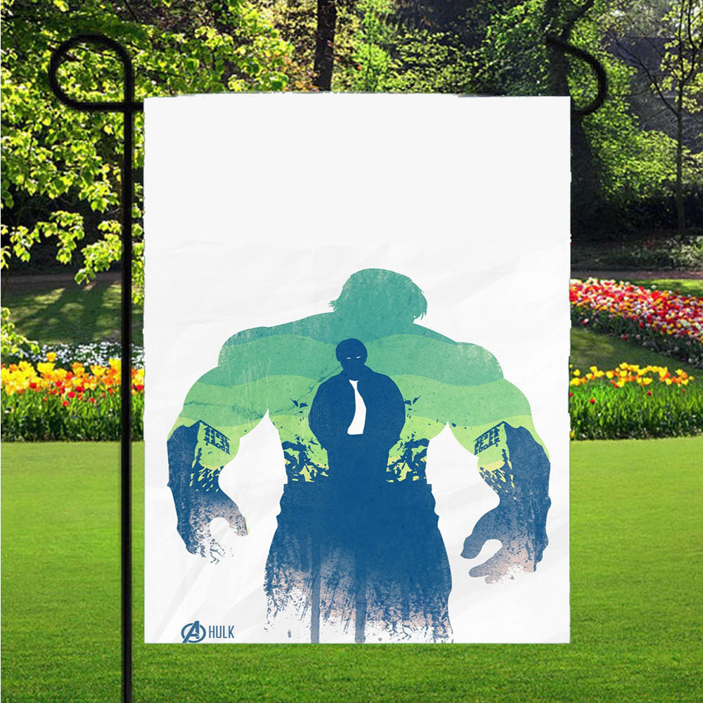 Hulk Minimalist Garden Flags Lawn 12 X 18 Inch