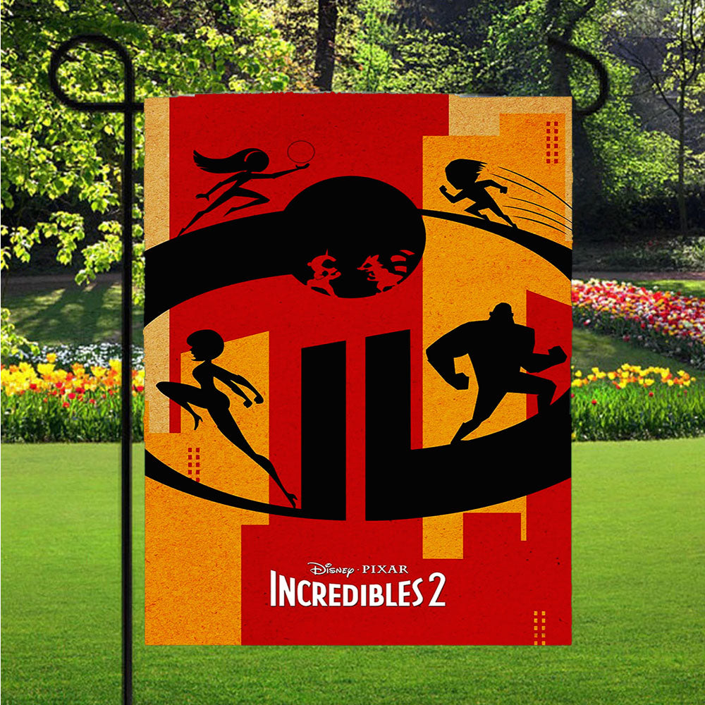 Incredibles 2 New Movie Poster Garden Flags Lawn 12 X 18 Inch