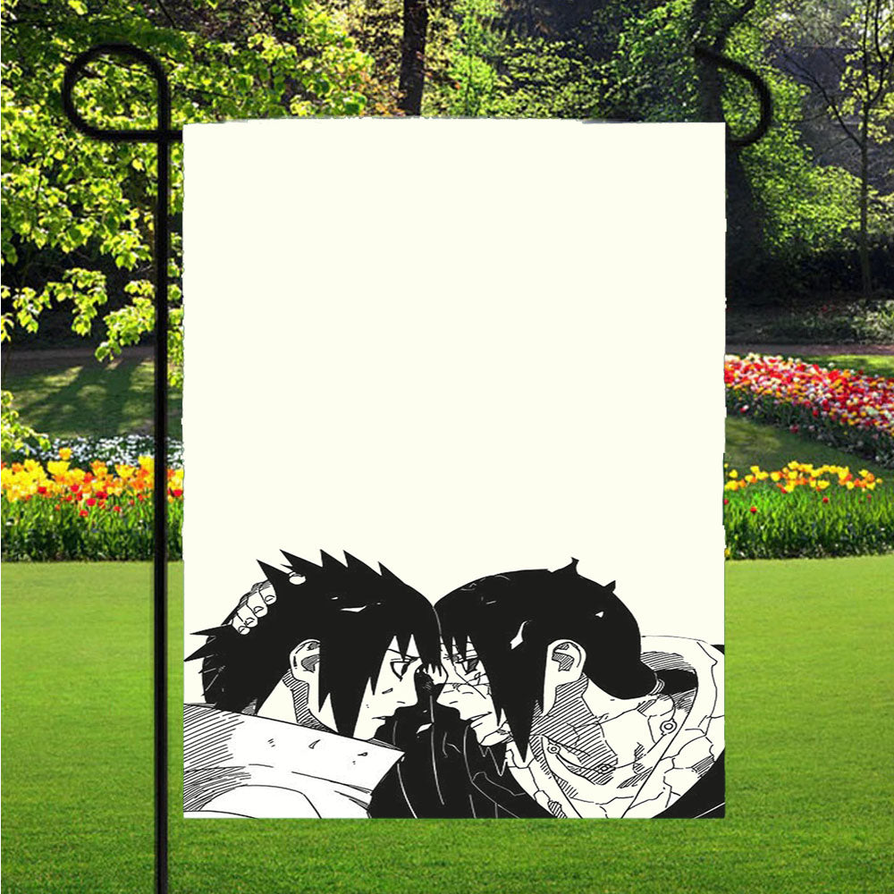 Itachi Sasuke Garden Flags Lawn 12 X 18 Inch