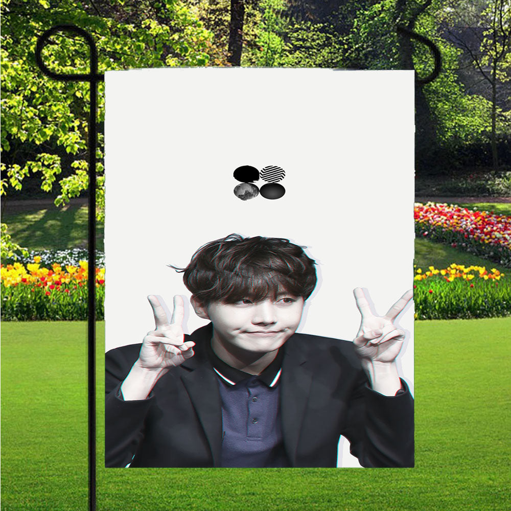 J Hope Bts Garden Flags Lawn 12 X 18 Inch