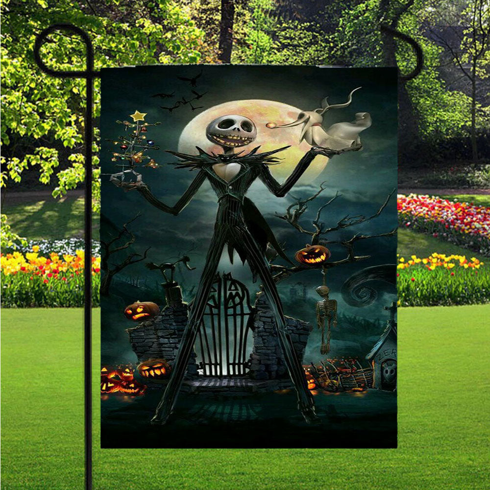 Jack Skellington Nightmare Before Christmas Garden Flags Lawn 12 X 18 Inch
