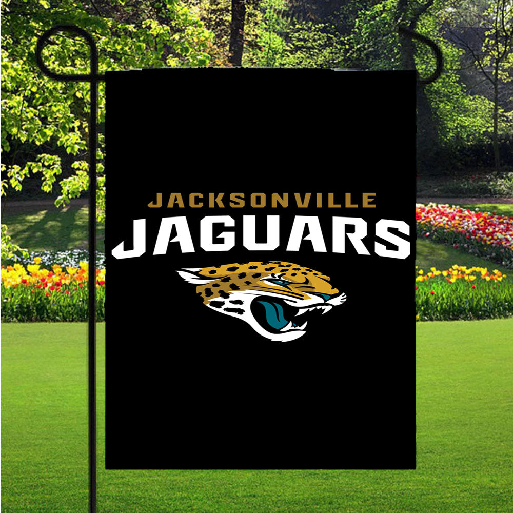 Jacksonville Jaguars Primary Logo Garden Flags Lawn 12 X 18 Inch