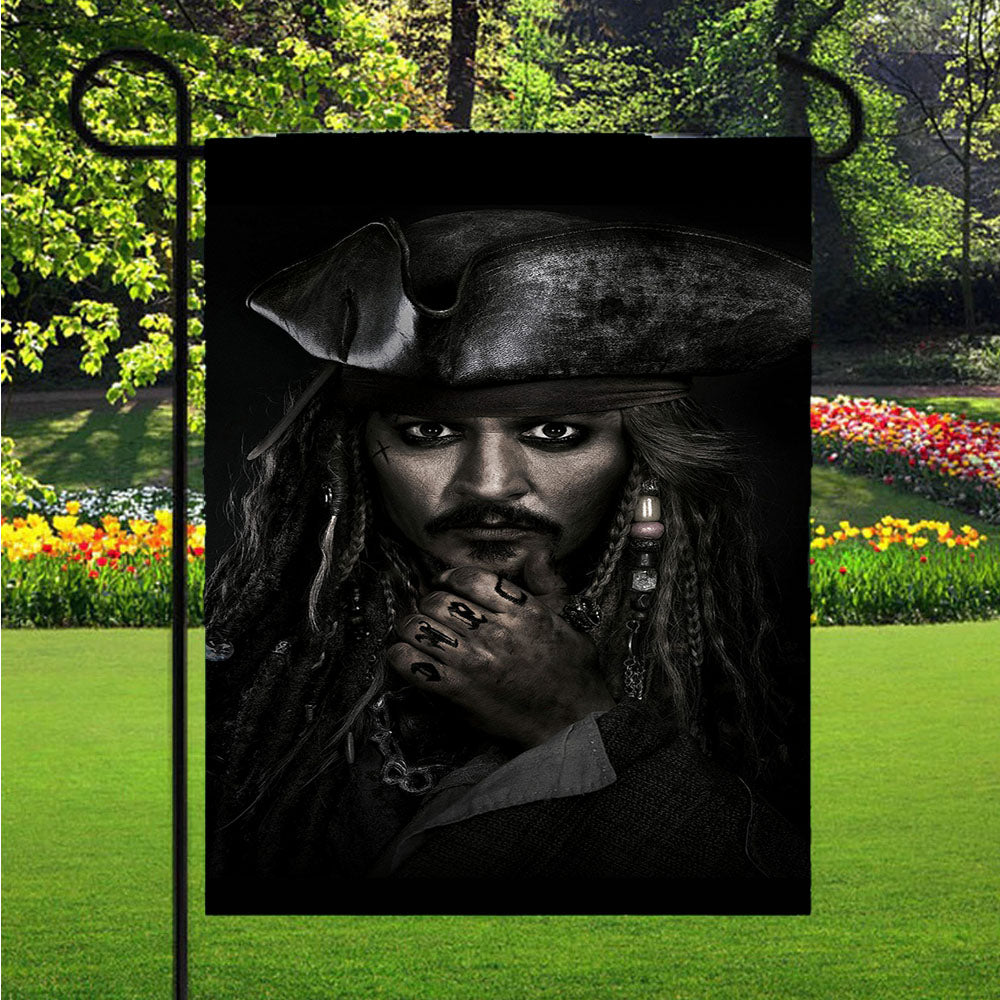 Johnny Depp Pirates Of The Caribbean Garden Flags Lawn 12 X 18 Inch