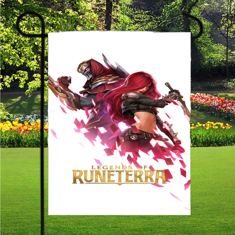 Katarina Zed Lol Legends Of Runeterra Garden Flags Lawn 12 X 18 Inch