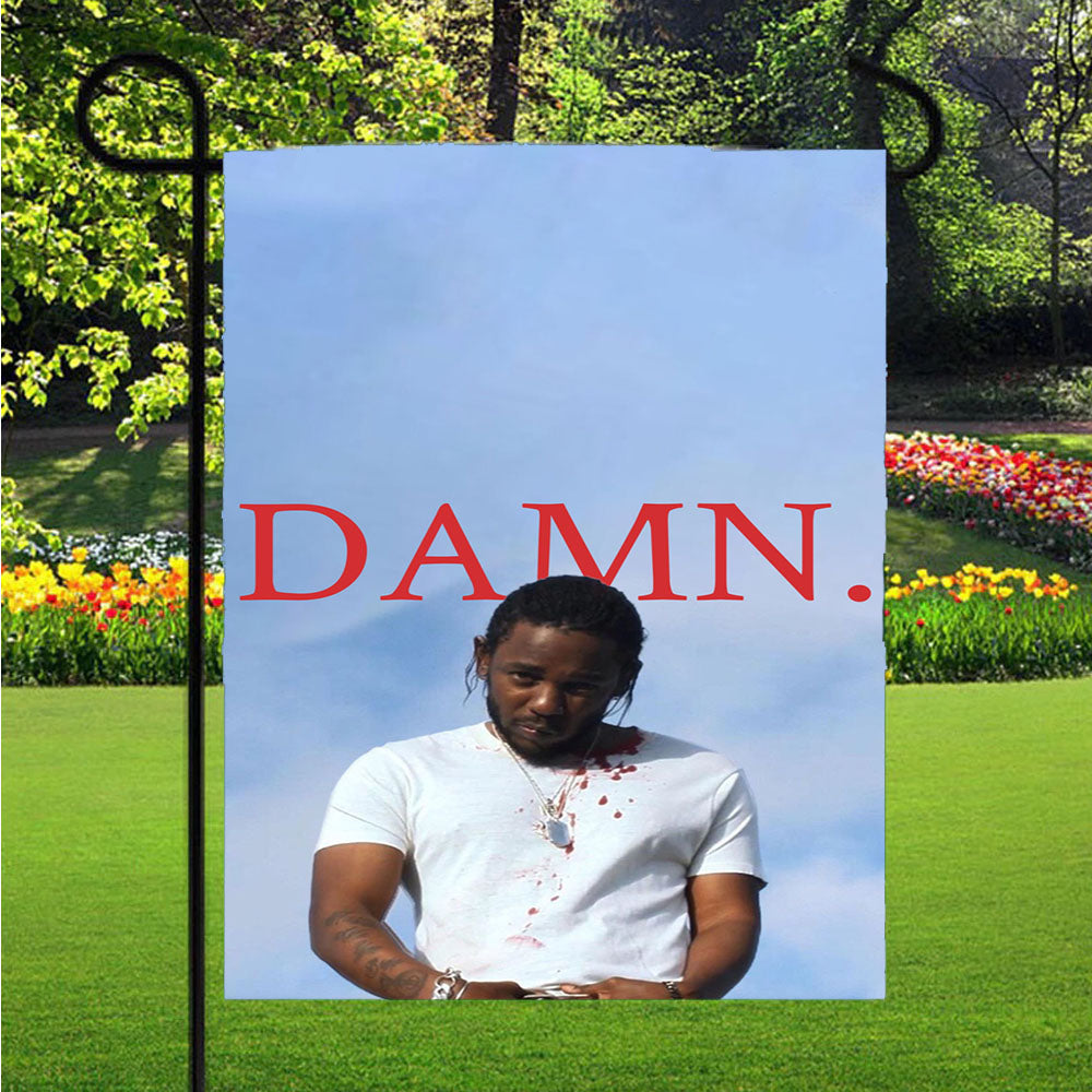 Kendrick Lamar Damn Album Garden Flags Lawn 12 X 18 Inch