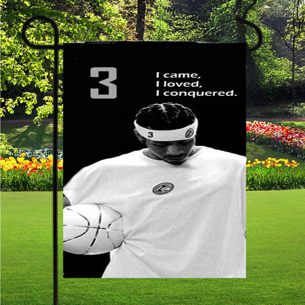 Allen Iverson Hi Contrast Garden Flags Lawn 12 X 18 Inch