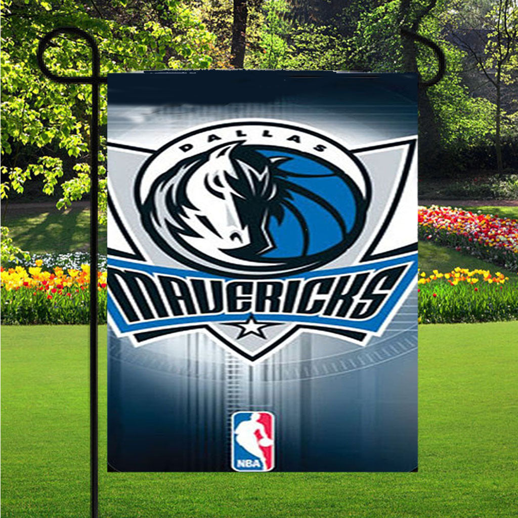 Basketball Logo Dallas Mavericks Garden Flags Lawn 12 X 18 Inch