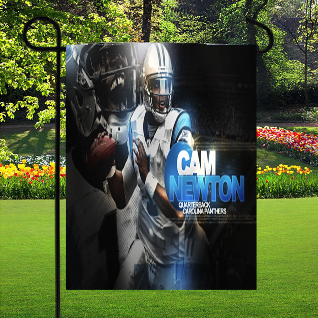 Cam Newton Carolina Panthers 2 Garden Flags Lawn 12 X 18 Inch