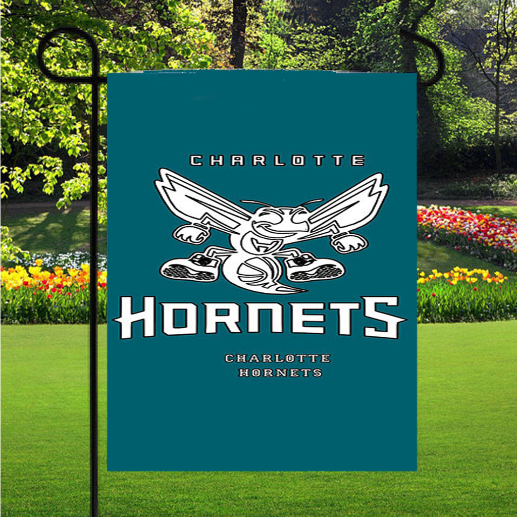 Charlotte Hornets Basketball Yescoloring Garden Flags Lawn 12 X 18 Inch