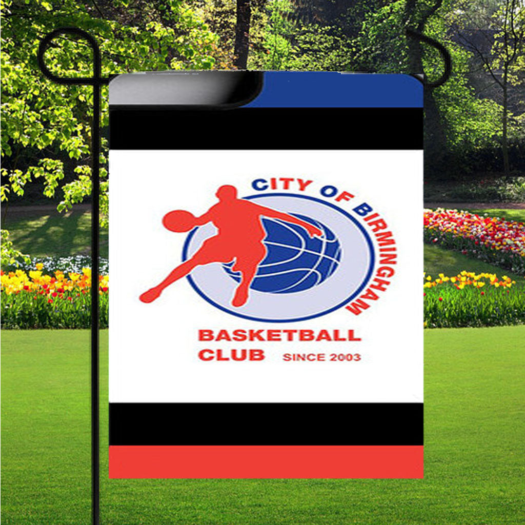 City Of Brimingham Basketball Club Garden Flags Lawn 12 X 18 Inch