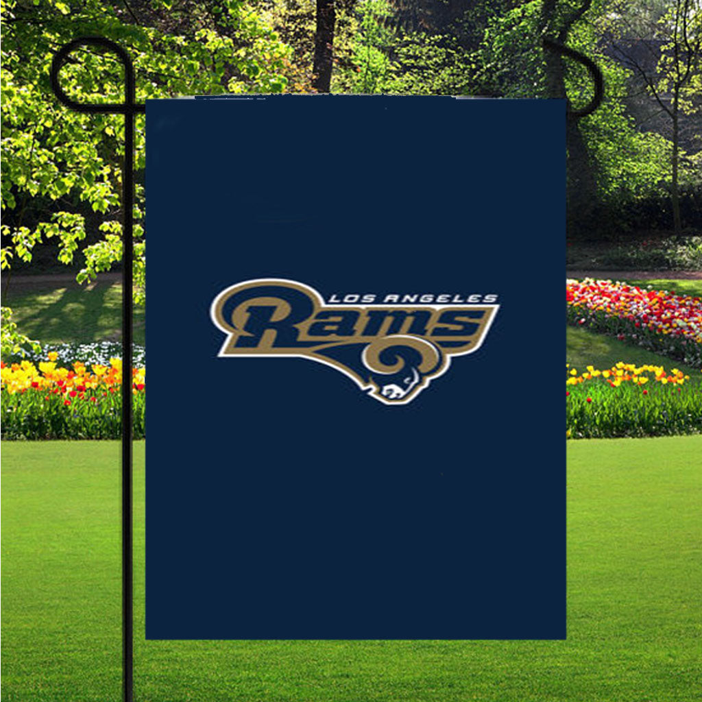 Los Angeles Rams Logo Garden Flags Lawn 12 X 18 Inch