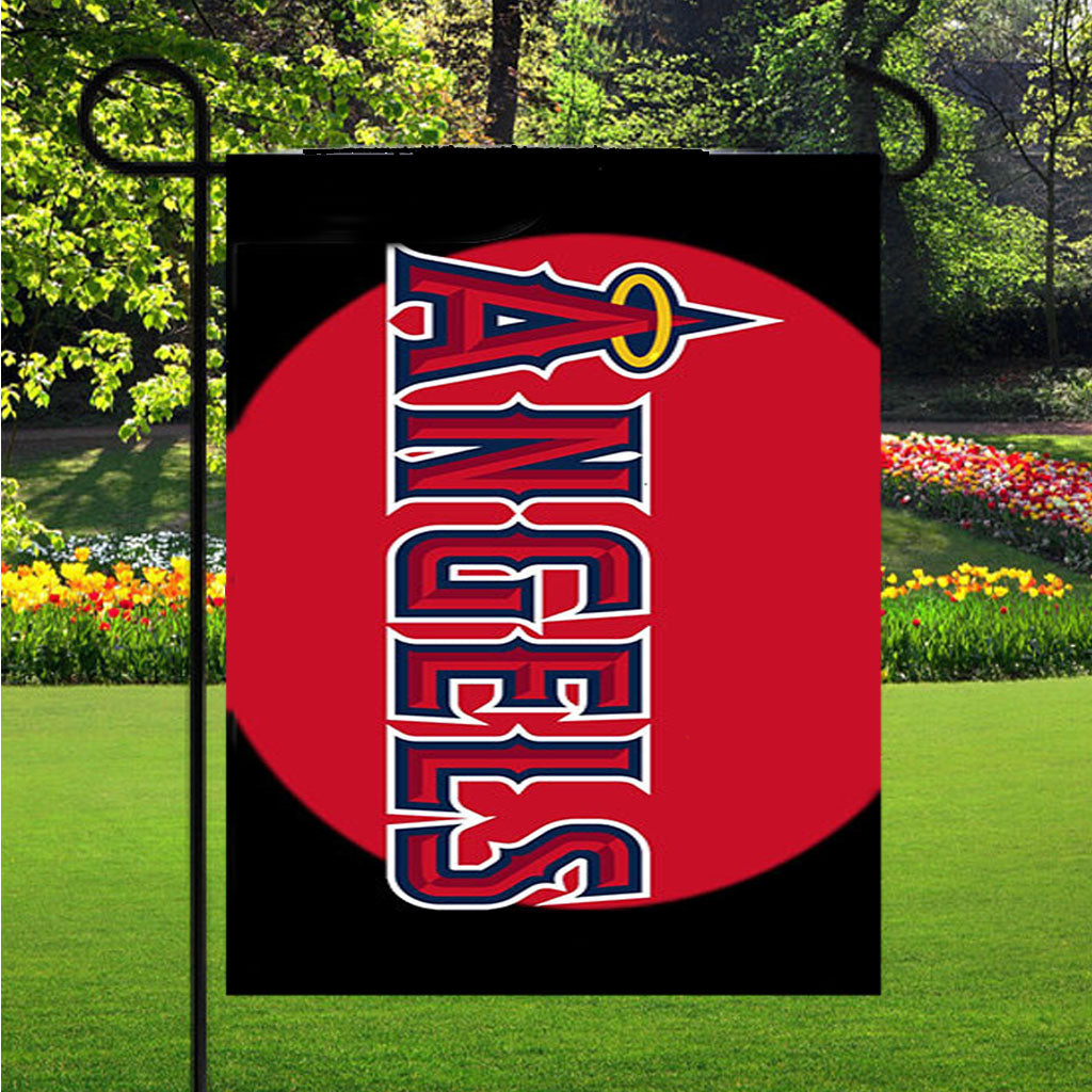 Los Angeles Red Black Garden Flags Lawn 12 X 18 Inch