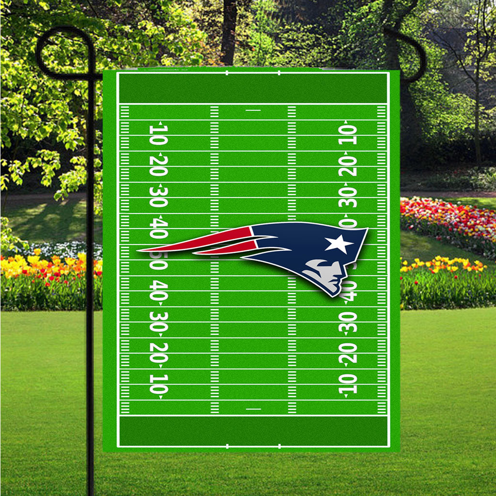 New England Patriots Nfl Court Garden Flags Lawn 12 X 18 Inch