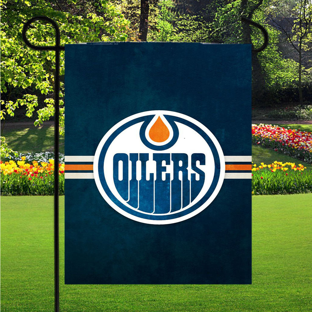 Nhl Edmonton Oilers Sport Logo Garden Flags Lawn 12 X 18 Inch