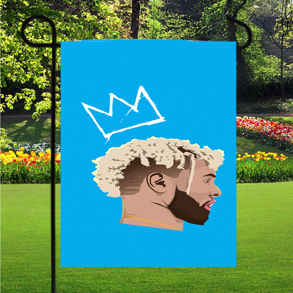 Odell Beckham Jr Crown Art Garden Flags Lawn 12 X 18 Inch