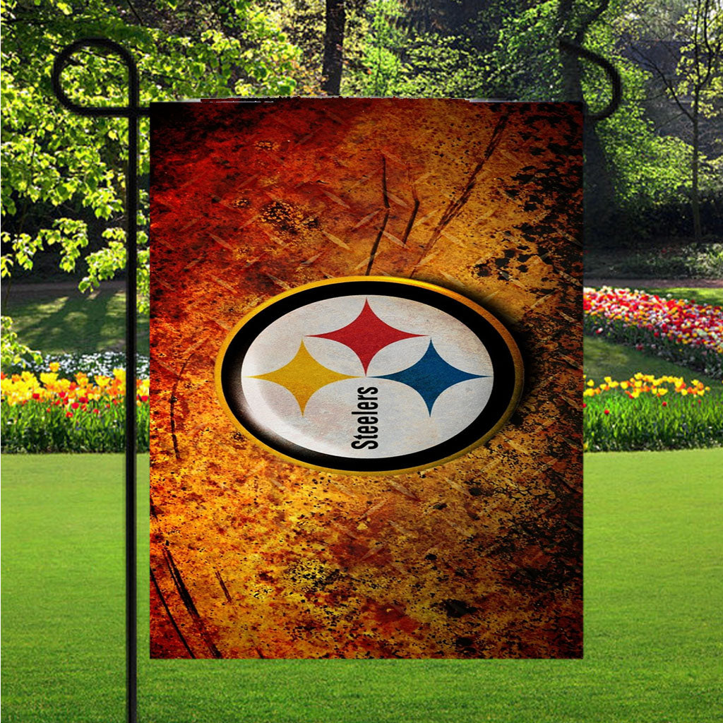 Pittsburgh Steelers Abstract Art Color Garden Flags Lawn 12 X 18 Inch