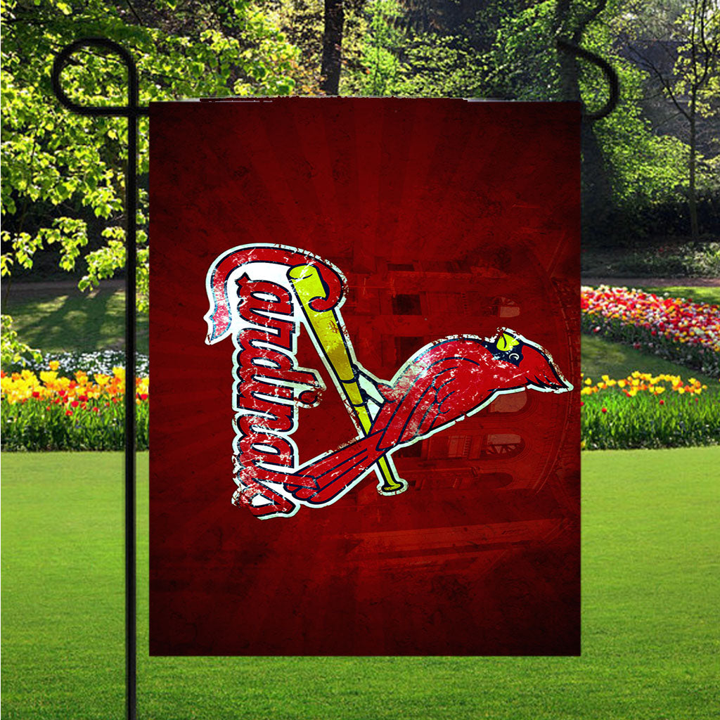 St Louis Cardinals Logo Garden Flags Lawn 12 X 18 Inch