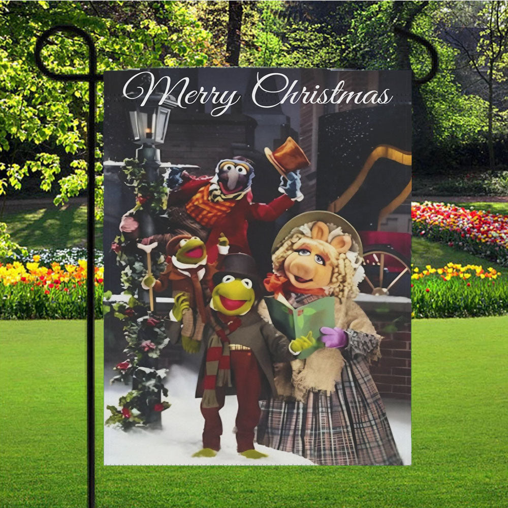 Disney The Muppets Playing The Christmas Carol Garden Flags Lawn 12 X 18 Inch