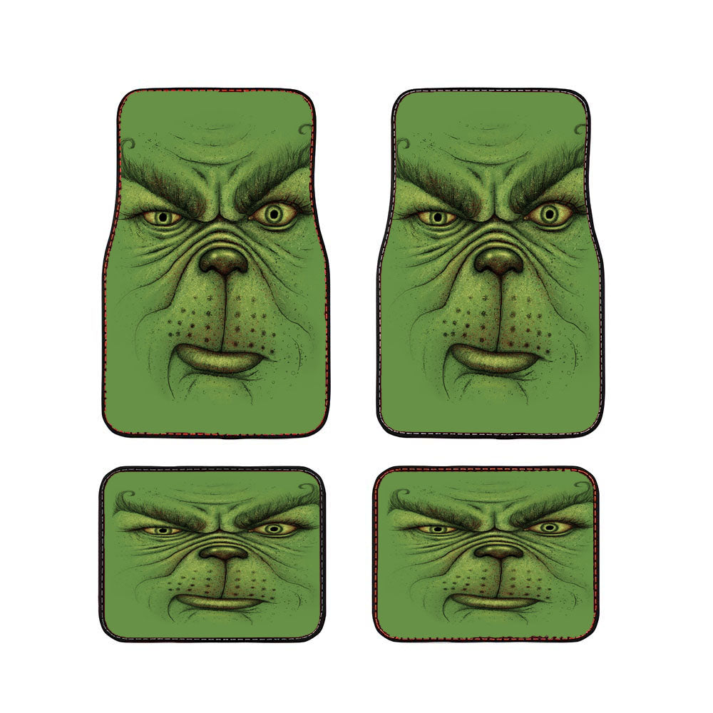 A Green Christmas Car Floor Mats Accessories