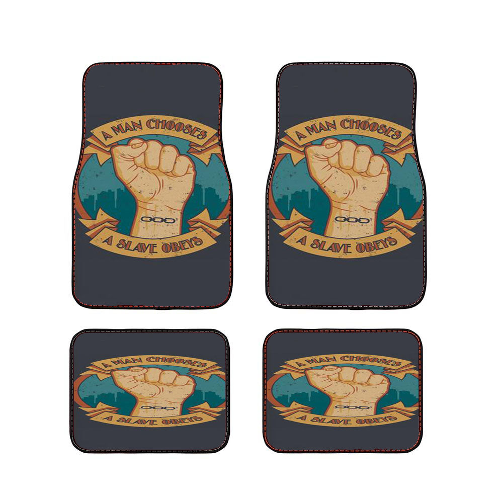 A Man Chooses A Slave Obeys Car Floor Mats Accessories