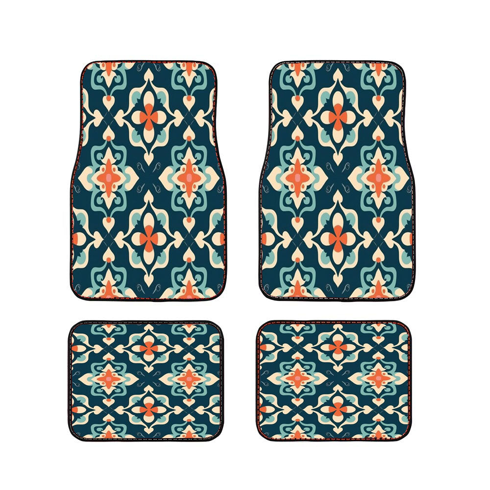 A Pattern With The Letter Car Floor Mats Accessories