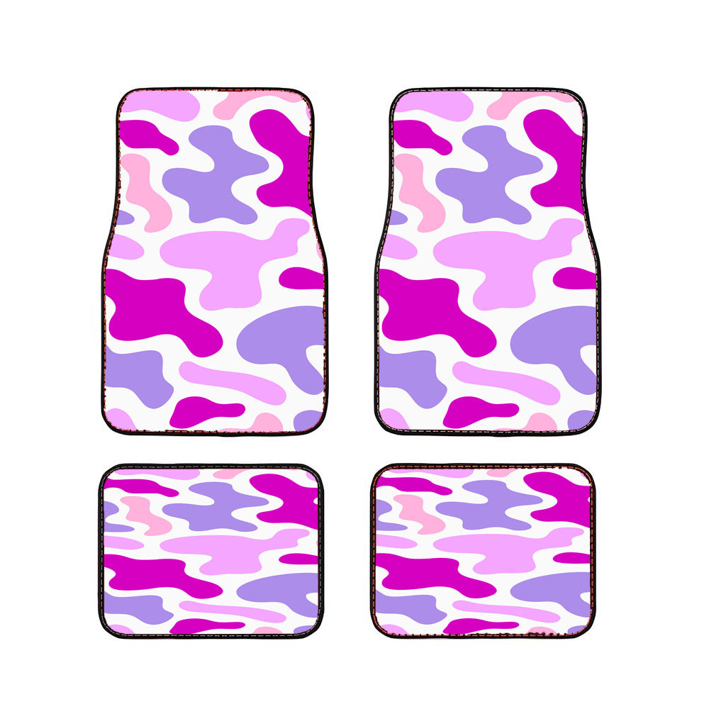 Abstract Shape Colorful Purple Car Floor Mats Accessories