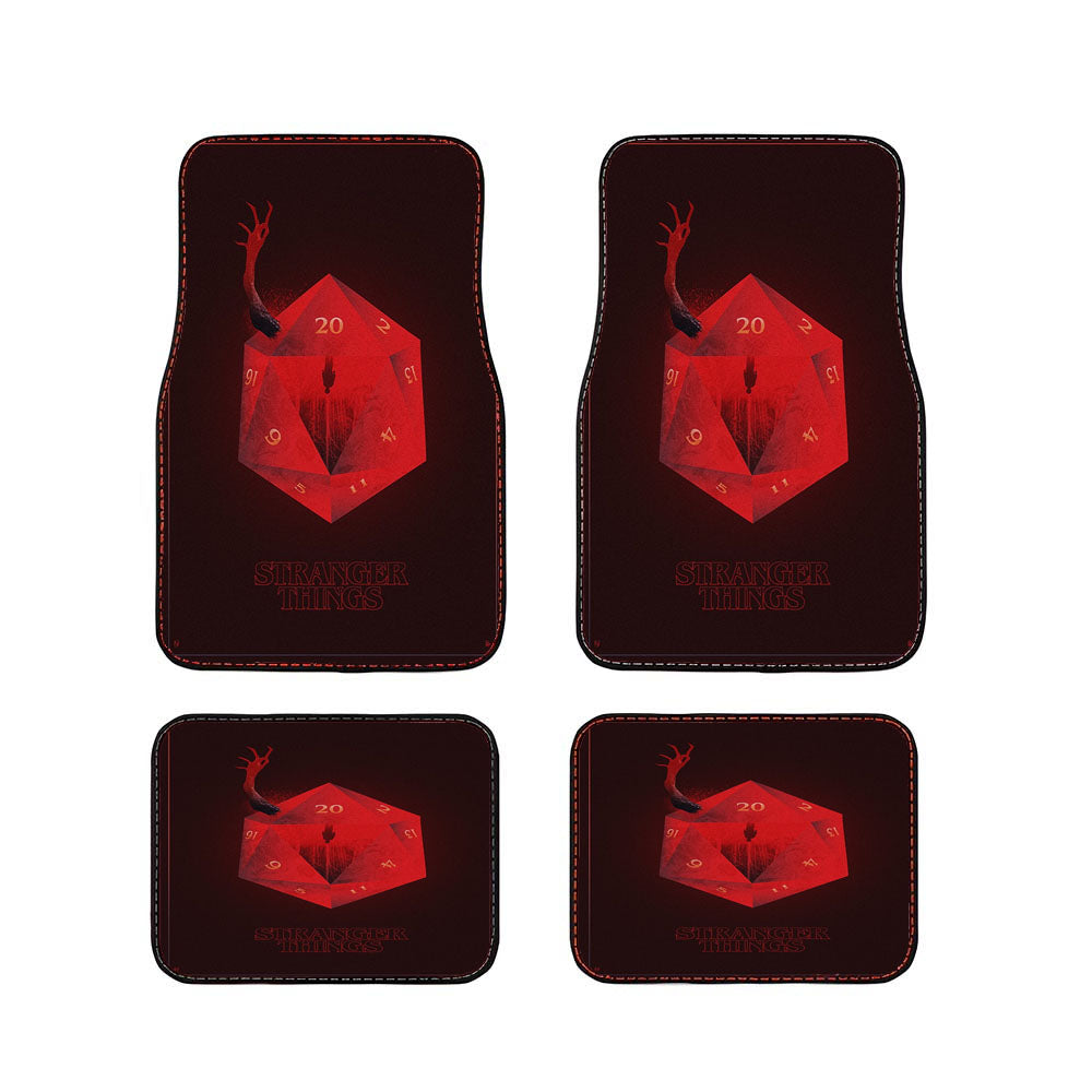 Abstract Stranger Things Car Floor Mats Accessories